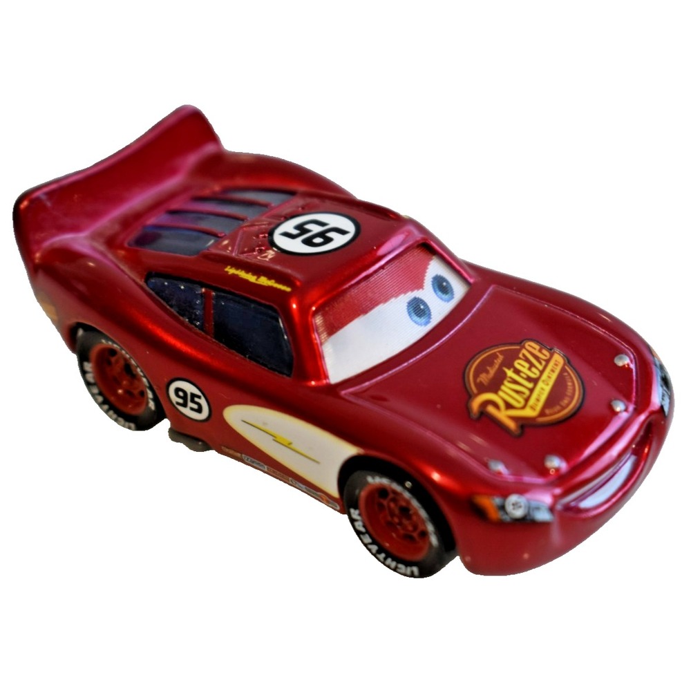 Disney Pixar Cars Lightning McQueen 3618EA Metallic Pink Highlights 1:55 Mattel